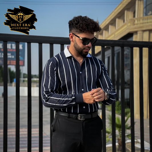 Printed Lining Shirt Style Jacket