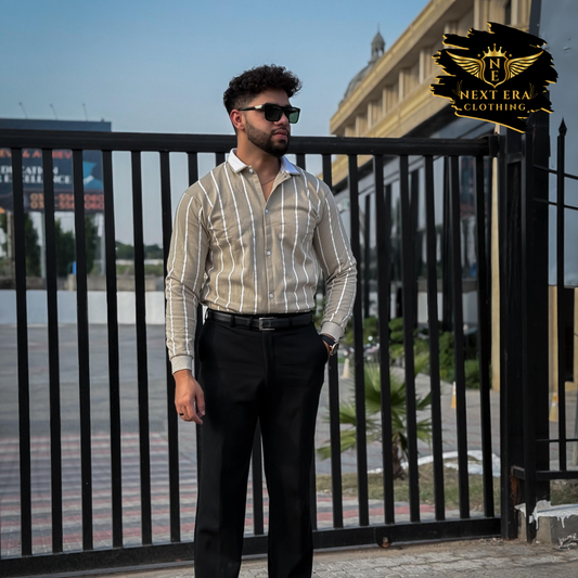 Printed Lining Shirt Style Jacket