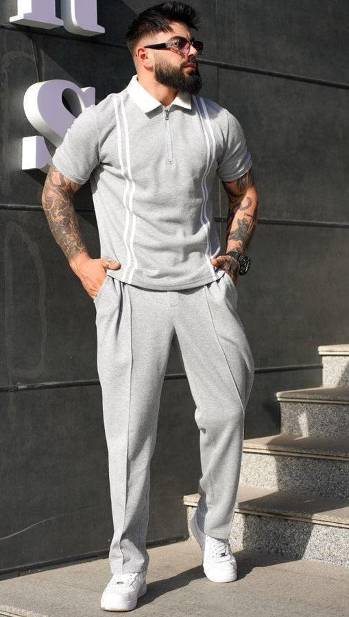 Zip Style Stripe Tracksuit