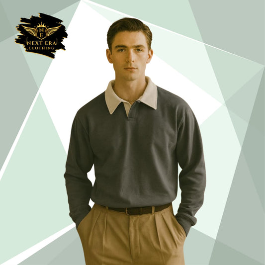 Old Money Collar Style Sweatshirt