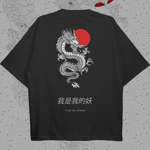 I am my demon Oversized T-shirt