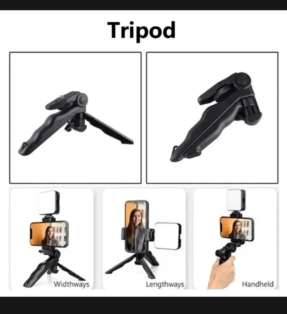 Vlogger Video Making Kits Vlog Microphone Led Fill Light Mini Tripod Mobile Holder with remote Good quality