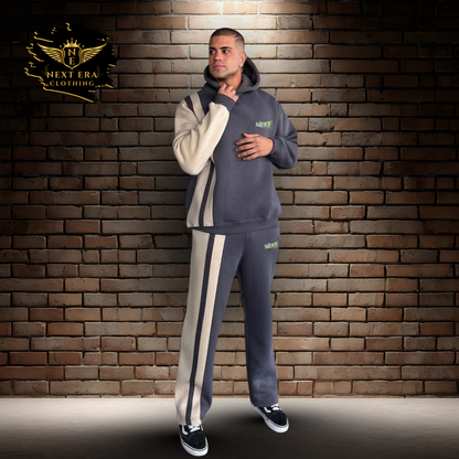 Next Printed Contrast Panel Tracksuit