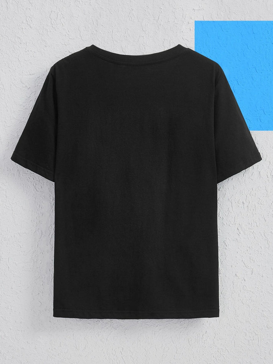 Skull Drop Shoulder Graphic Tee