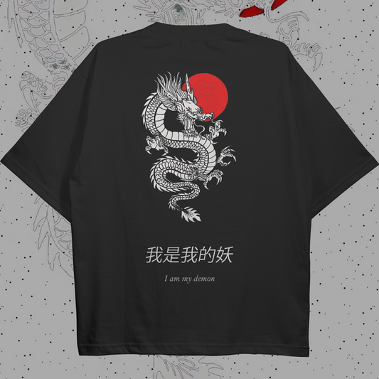 I am my demon Oversized T-shirt