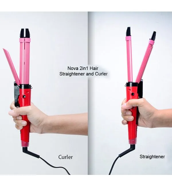 2-in-1 Hair Straightener and Curler