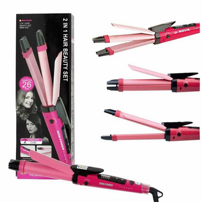 2-in-1 Hair Straightener and Curler